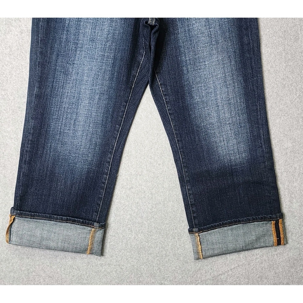 Lucky Brand Jeans Womens 8/29 Blue Denim Dark Wash Easy Rider Crop 33x26 Casual - Picture 6 of 13